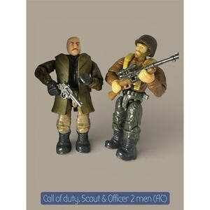 From Mega Construx Call of Duty Infantry Scout Car-WWII Infantry Officer + Scout